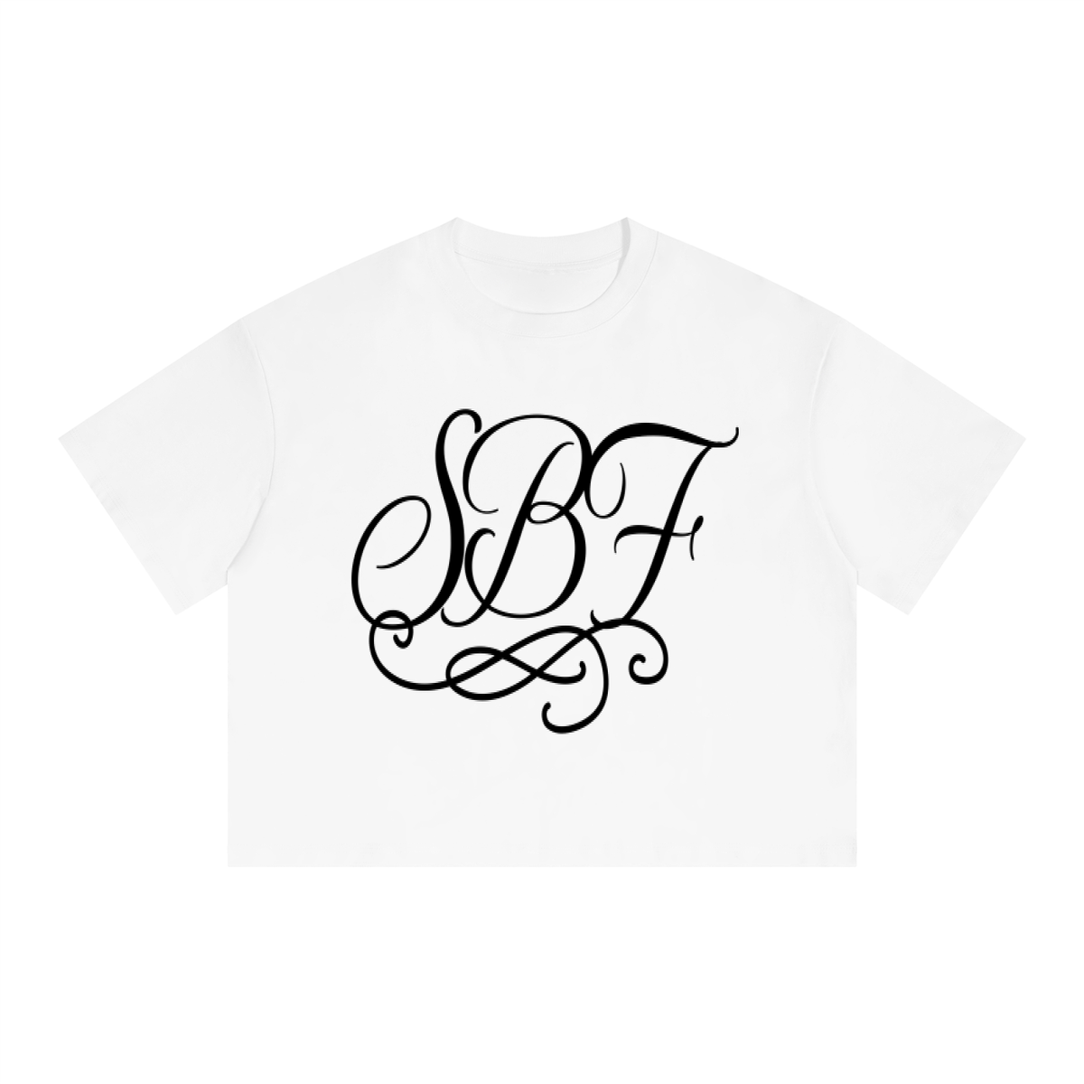SBF Unisex Boxy Drop Shoulder Crop T-Shirt
