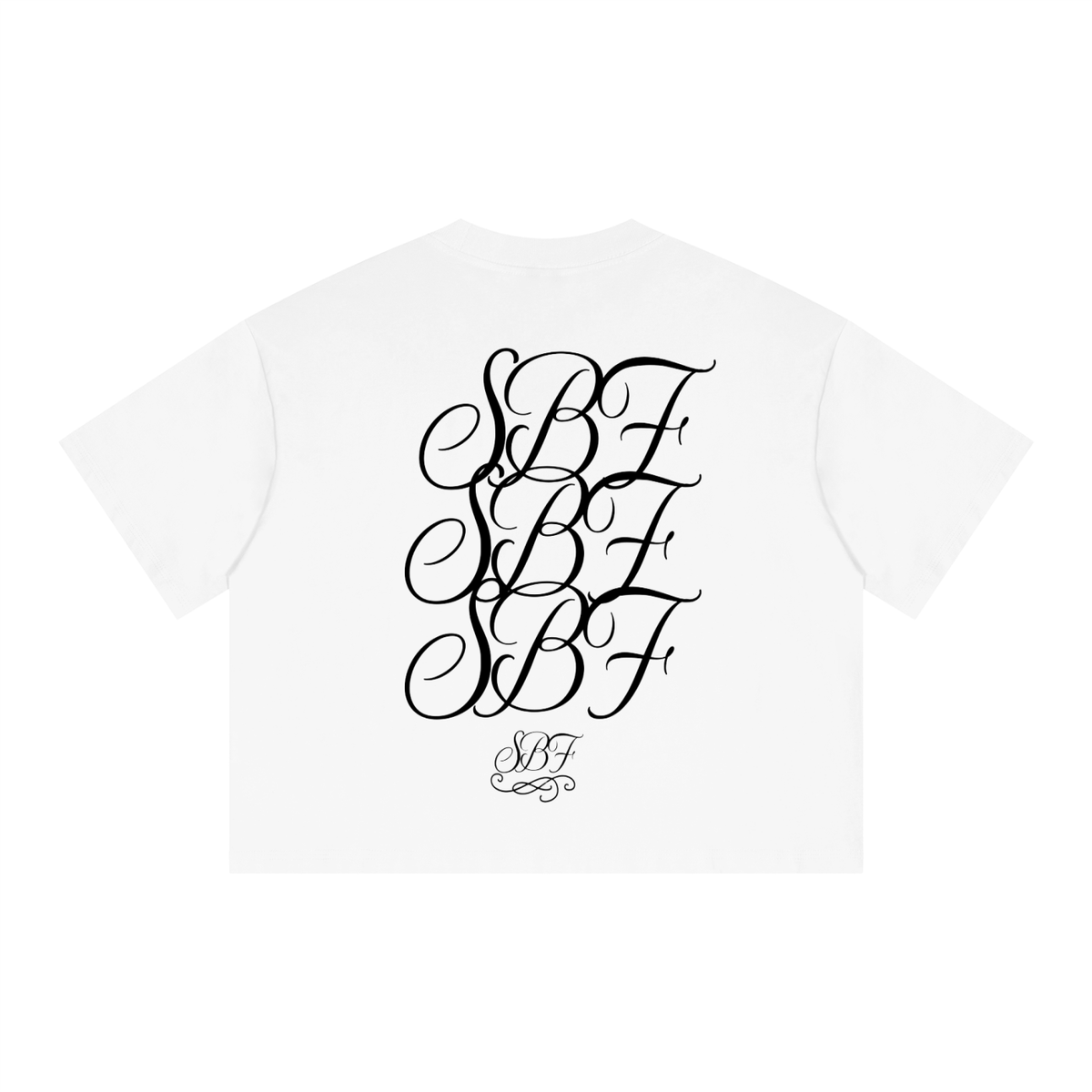 SBF Unisex Boxy Drop Shoulder Crop T-Shirt